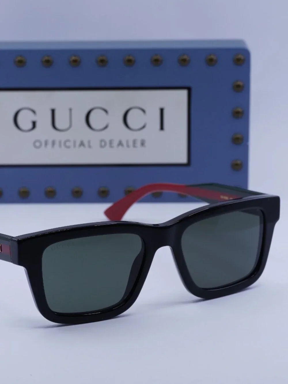 Gucci GG1869S 001 Square Sunglasses - Black / Grey